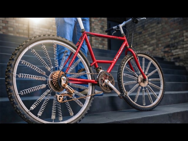 I Replaced My Bike Spokes With Trampoline Springs!
