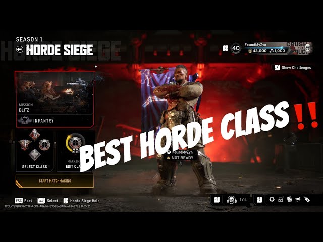 Best Class Setup Gears E-Day Horde Siege - *BEST CLASS SETUP FOR MARKSMAN*