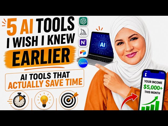 5 AI Tools i Wish i Knew Earlier | AI Tools That Actually Save Time Wafa tech & tricks 🇩🇪