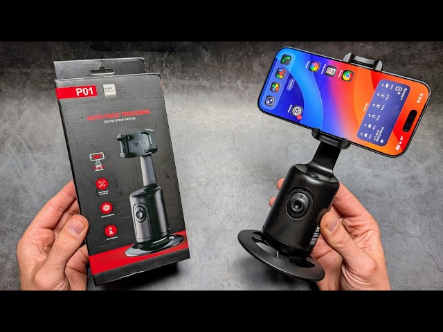 P01 Auto Face Tracking Tripod - Review & VIDEO TEST ,360 Tracking for Any Smartphone Video Recording