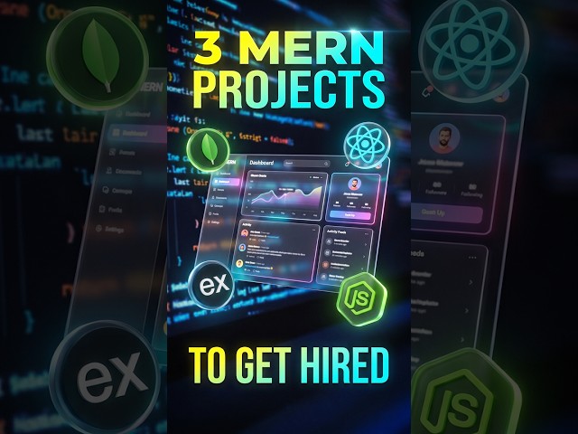 Stop Building Boring Projects! Build THESE Instead.3 MERN Projects That Will Actually Get You Hired🔥