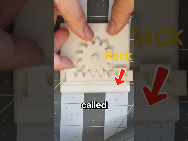 This Simple Gear Moves in a Straight Line | Rack and Pinion Explained #engineering  #mechanism #gear