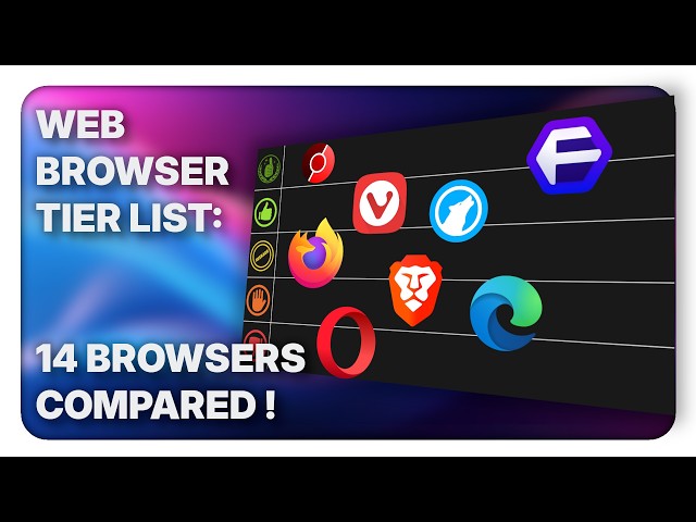 Web browser tier list for 2026: 14 browsers ranked