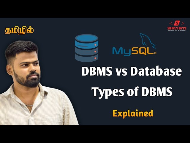 What is DBMS? Database vs DBMS Explained in Tamil | Types of DBMS, SQL Basics | Simply Byte