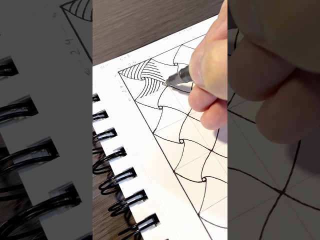 How to Draw a 3D Basket-Weave Optical Illusion Step-by-Step ✏️