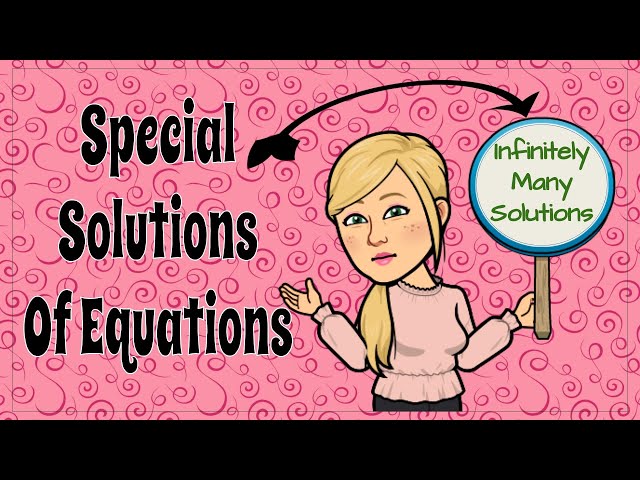 How to Identify Special Solutions of Linear Equations | 8.EE.C.7 💗