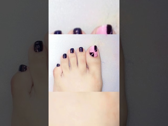 easy nail design for toe💕💕 #naildesigns #nailart #simplenails #youtubeshorts #ytshorts #shorts #yt