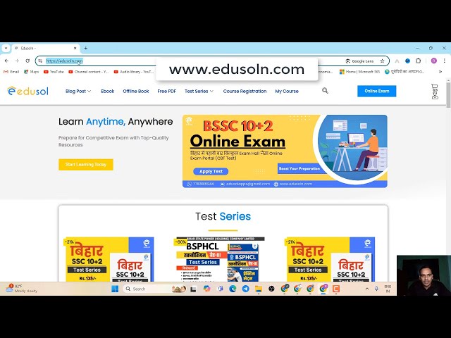 Our Online Exam Website is Live Now | www.edusoln.com | BSSC Online Exam Website free