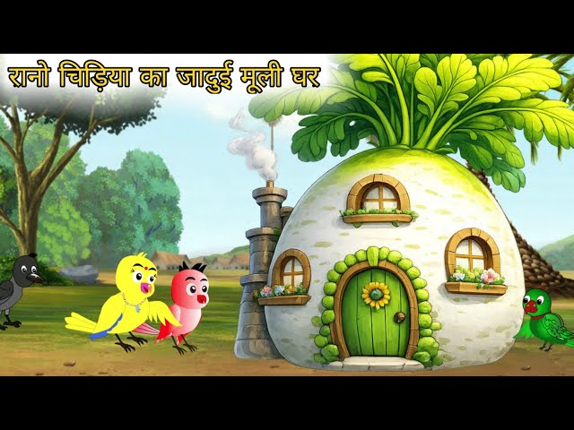 Rano Bird's Magical Radish House | Hindi Story#birdcartoon