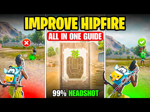 How To Improve HIP-FIRE In BGMI🔥99% More Headshots In Close Range Fights Guide | BGMI Tips/Tricks.