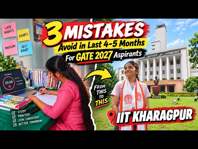 GATE 2027🔥 - Avoid these 3 MISTAKES❌