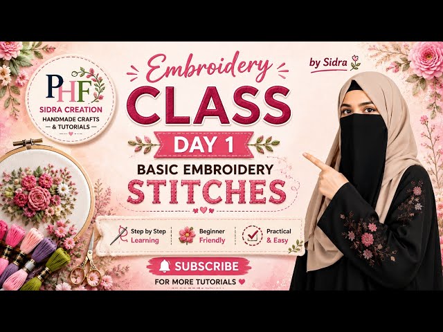 Free Embroidery Course Introduction | A to Z info about upcoming Classes | Hand ki kadhai chass join