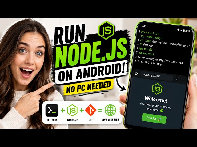 I Turned My Android Phone Into a Node.js Server 😳 2026