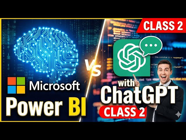 🚀 Power BI with ChatGPT Full Course | Class 2 | Interface, Get Data & Power Query (Beginner)