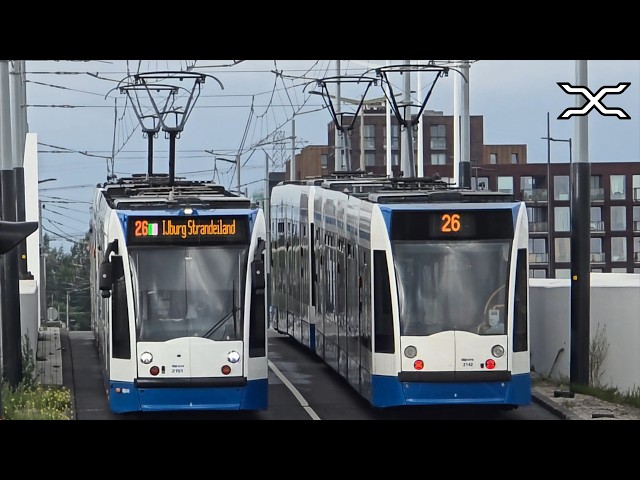 Tram 26 verlengd naar IJburg Strandeiland | Amsterdam tram 26 extended