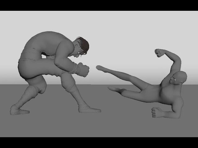 Fight Animation in maya