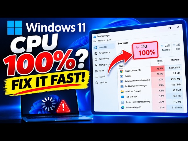 Windows 11 High CPU Usage? 7 Ways to Fix It FAST