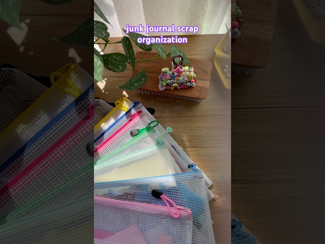 Junk Journal Scrap Organization