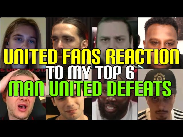 ANGRY 🤬 UNITED FANS REACTION TO MY TOP 6 OMG MAN UNITED DEFEATS