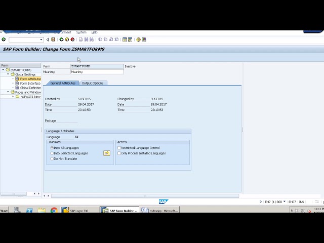 SAP ABAP - Steps to Create a Smartform