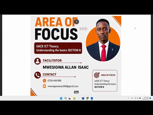 UACE ICT (Understanding the basics of section B) by Mwesigwa Allan Isaac