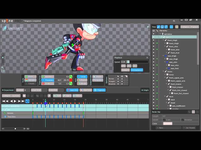 Spine - Run animation tutorial