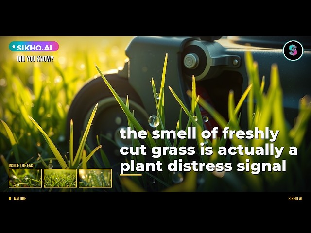 Did You Know the Smell of Cut Grass is a Distress Signal? | Sikho.ai