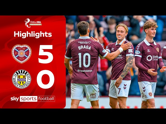 Five-star Hearts thrash St Mirren | Hearts 5-0 St Mirren | SPFL Highlights