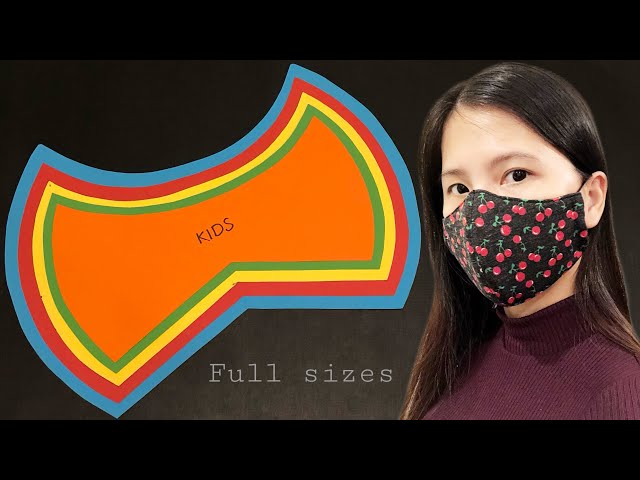 How to sew fabric masks step by step |  DIY mask model for the whole family