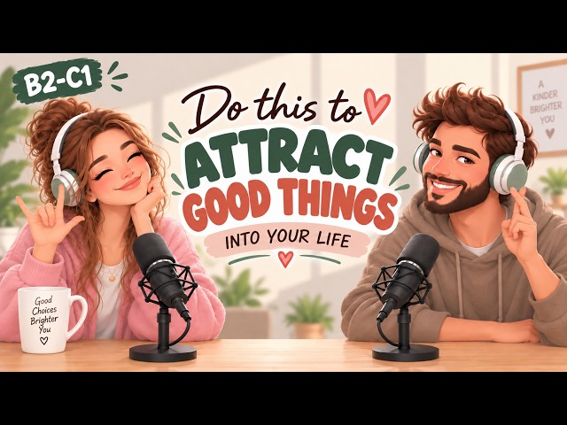 English Podcast For Learning English Conversation Practice | Attract Good Things into Your Life