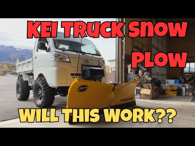 KEI Truck Snow Plow FAIL… and the Simple Fix That Saved the Day! #KEITruck #KEItrucksnowplow