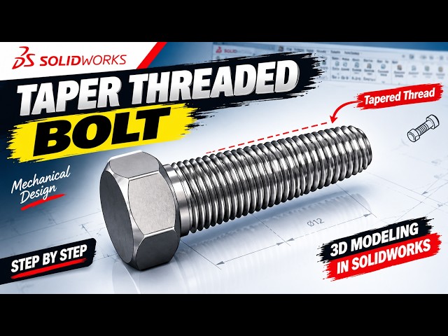 How to Make a Bolt in SolidWorks | Complete Step-by-Step Tutorial