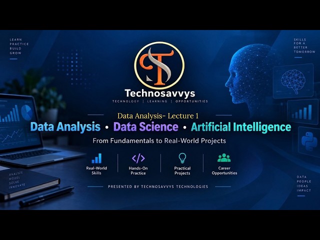 📊 DATA ANALYSIS – LECTURE 1 | Complete Introduction for Beginners