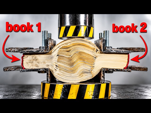 ⚠️ THE CONNECTION THAT CAN'T BE PULLED APART | HYDRAULIC PRESS vs BOOKS