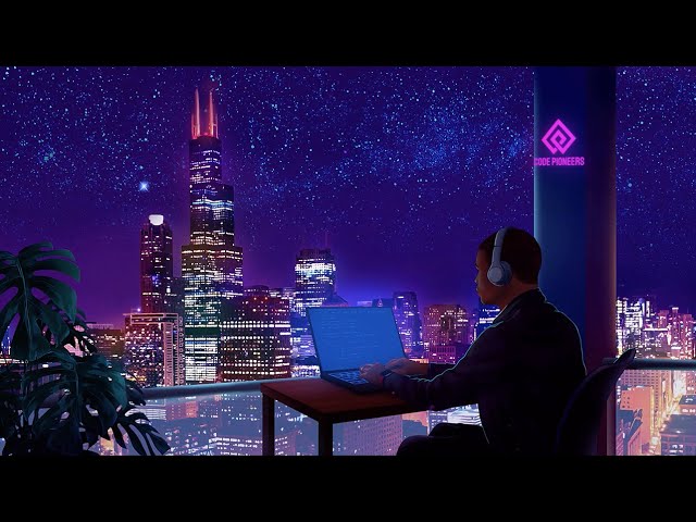 🌙 Midnight Coding in Chicago | LoFi Jazz Hip-Hop [Code - Relax - Study]