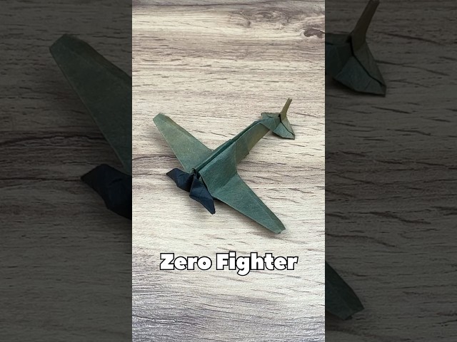 EASY ORIGAMI ZERO FIGHTER AIRCRAFT TUTORIAL | DIY WWII AIRPLANE FROM PAPER EASY ORIGAMI WORLD