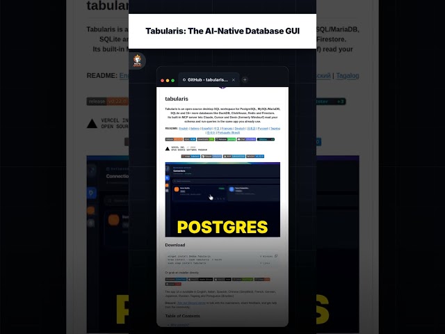 Tabularis: The AI-Native Database GUI