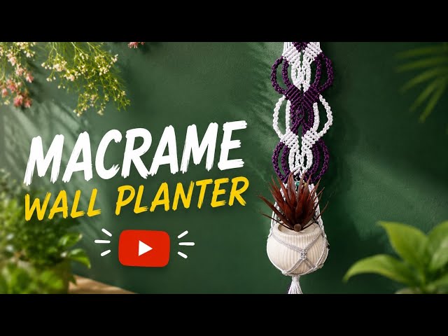How to Make a Macrame Wall Planter | Step-by-Step Tutorial @Farahdeebasajjad003
