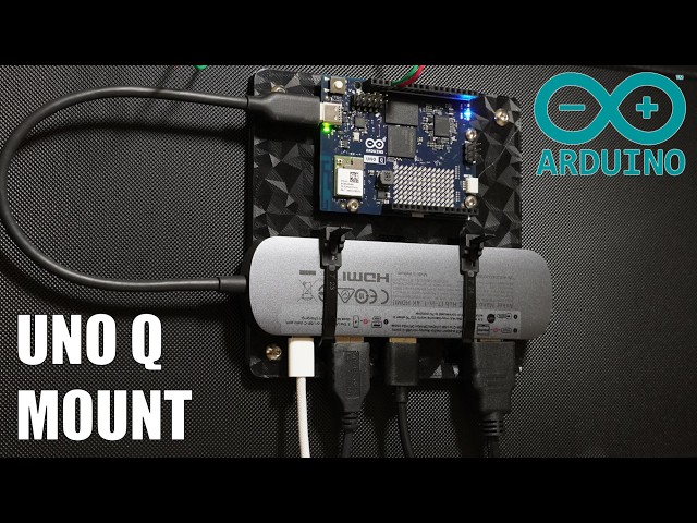 Turn the Arduino UNO Q into an All-in-One Experimentation PC [Howto VESA Mount]