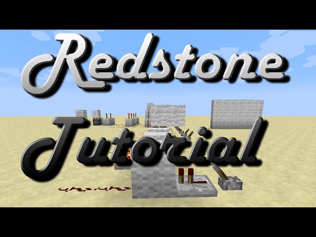 Redstone Computer Tutorial - Episode 1 - The very basics