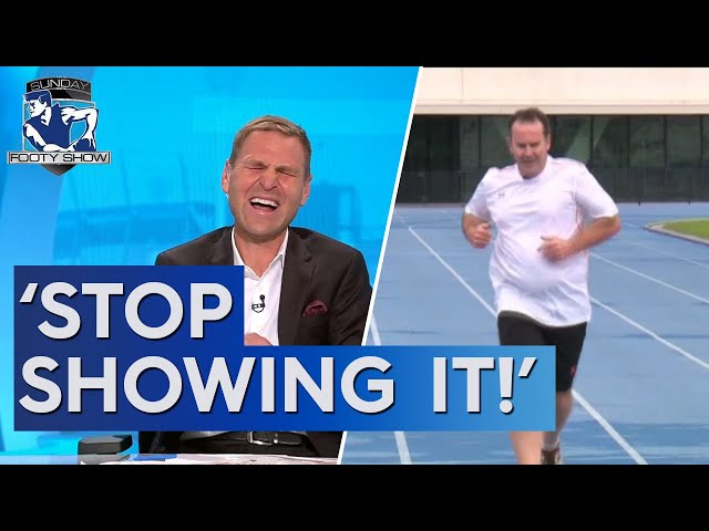 Panel in TEARS as Llordo uncovers iconic new TJ vision - Sunday Footy Show | Footy on Nine