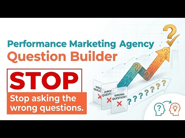 Performance marketing agency question builder