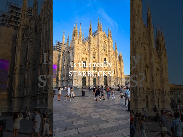 This isn’t your average Starbucks! It’s much more of an experience..#milan  #starbucks #travel 🇮🇹☕️