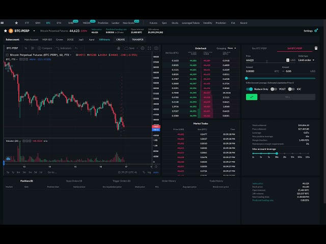 How to open a short on FTX