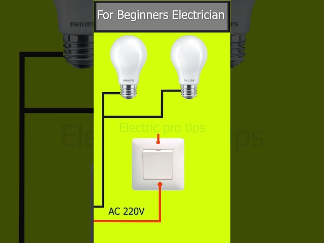 How to Control Two Light with One Way Switch | Easy Wiring Guide for Beginners