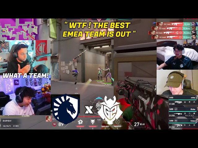 25 Minutes of Streamers React to G2 vs TL Crazy Moments in VCT Champions Group Stage 2026
