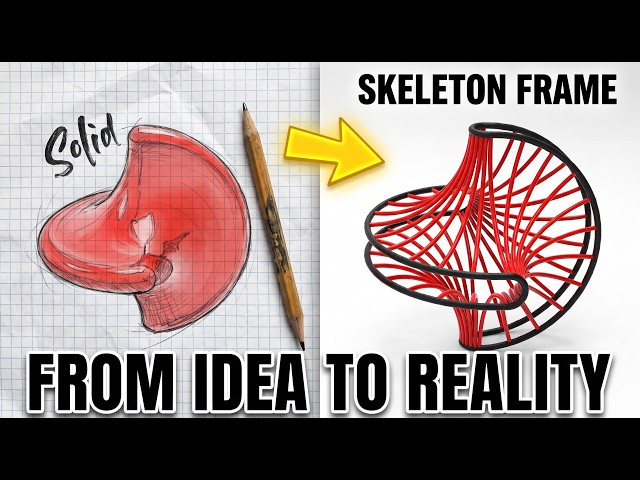 Fusion 360 Tutorial: Turn a Solid Shape into a Wireframe Skeleton