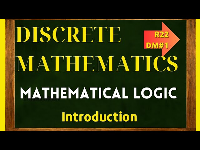 Discrete Mathematics  R22/R23 ||  Mathematical Logic Introduction | Proportion&Compound Proportion |
