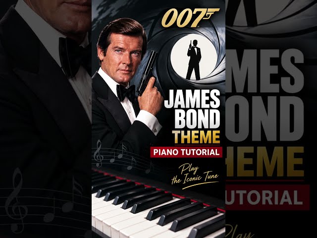 How to Play James Bond Theme on Piano 🎹 #tutorial #piano