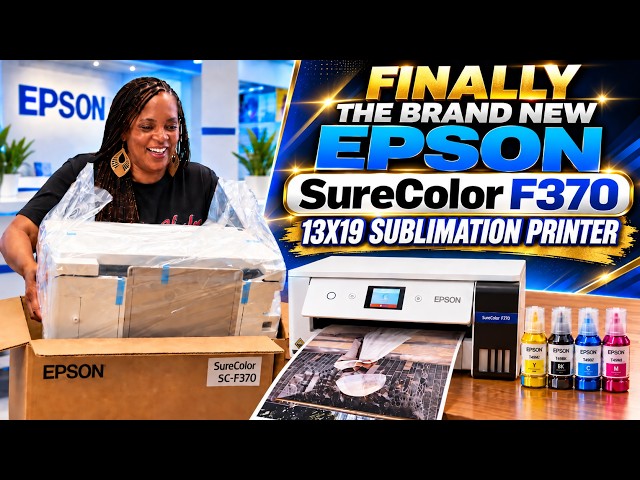 Inside Epson Headquarters: NEW SureColor F370 Sublimation 13' Printer First Look! Hottest Printer!